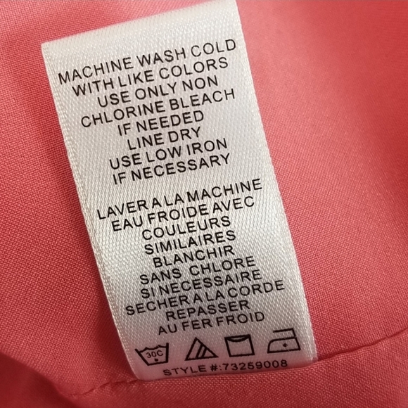 CeCe by CYNTHIA STEFFE Jacquard Shift Short Sleeve Tweed Pink Mini Dress Size 4 - Picture 13 of 13